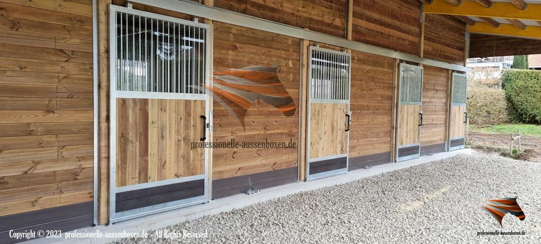 Bild 8: Pferdebox &  Außenstall | Pferdestall bauen und Offenstall