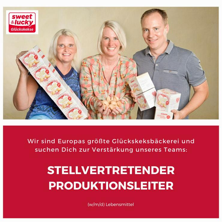 Stellvertretenden Produktionsleiter (w/m/d) Lebensmittel