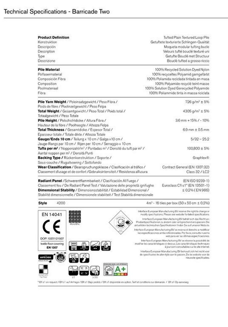 Bild 4: Großer Posten Sauberlauf-Teppichfliesen, leichte B-Qualität