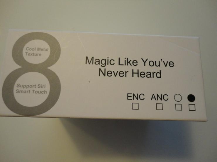 Bild 7: J8 Ear Phones, Noise cancelling, mit Ladeetui, schwarz, Umverpackung