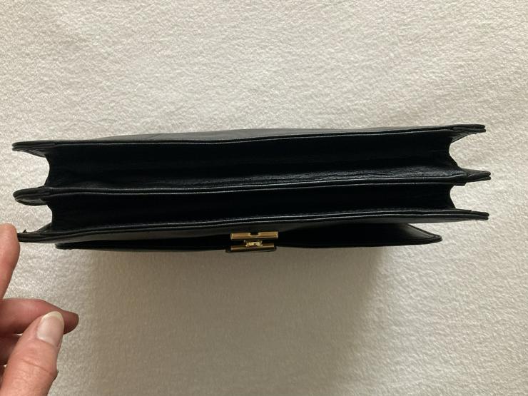 Bild 8: NEU Echtleder Handgelenktasche Herrenhandtasche schwarz