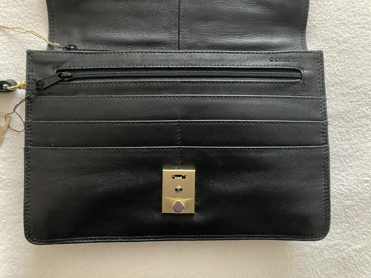 Bild 3: NEU Echtleder Handgelenktasche Herrenhandtasche schwarz