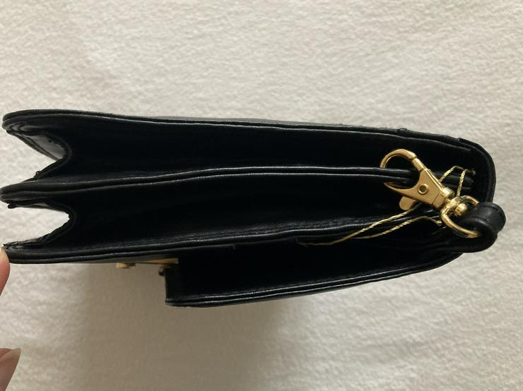 Bild 9: NEU Echtleder Handgelenktasche Herrenhandtasche schwarz