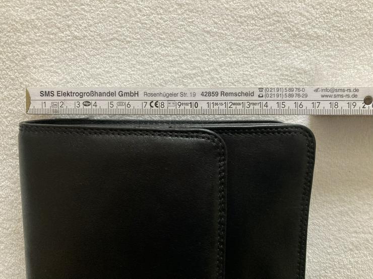 Bild 11: NEU Echtleder Handgelenktasche Herrenhandtasche schwarz