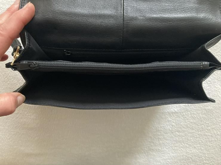 Bild 4: NEU Echtleder Handgelenktasche Herrenhandtasche schwarz