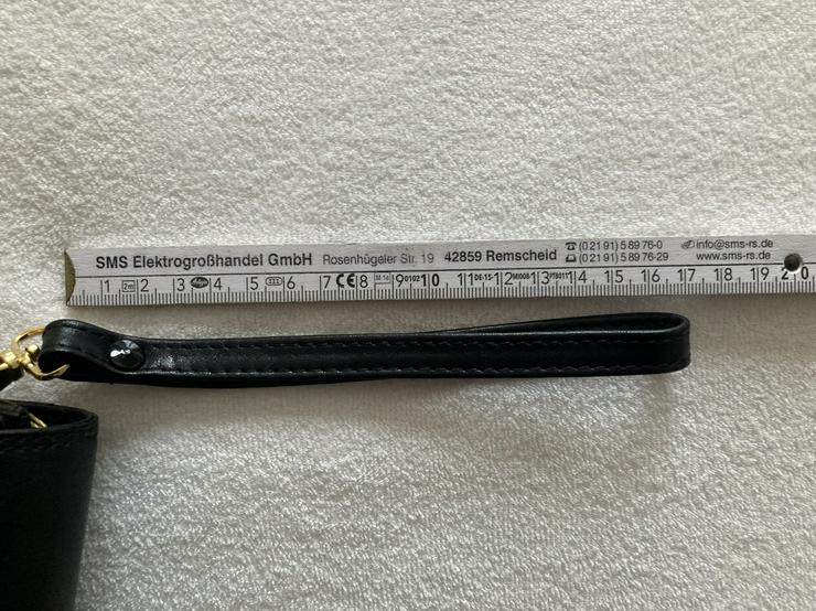 Bild 13: NEU Echtleder Handgelenktasche Herrenhandtasche schwarz