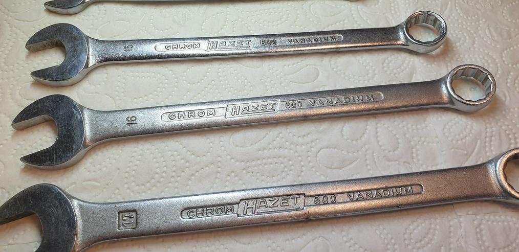 Bild 3: HAZET 600 Ring Maul Schlüssel Satz 10teilig oder 13teilig