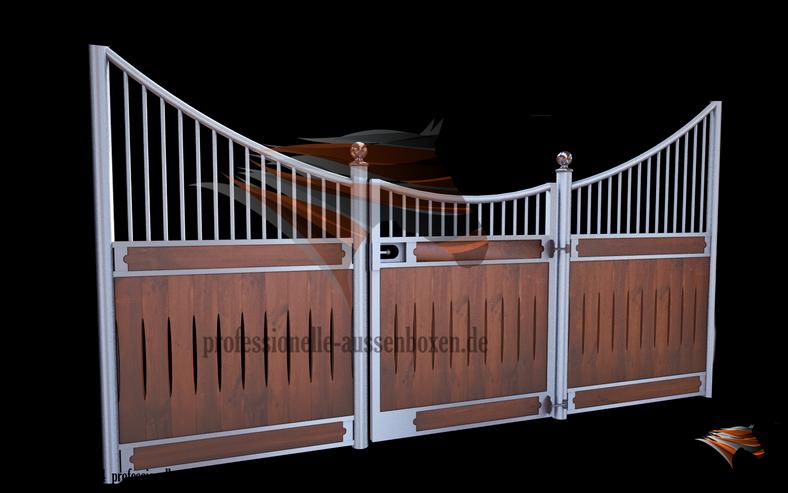 Bild 17: Pferdebox und Innenbox & Trennwände - Boxenstall und Stallfronte