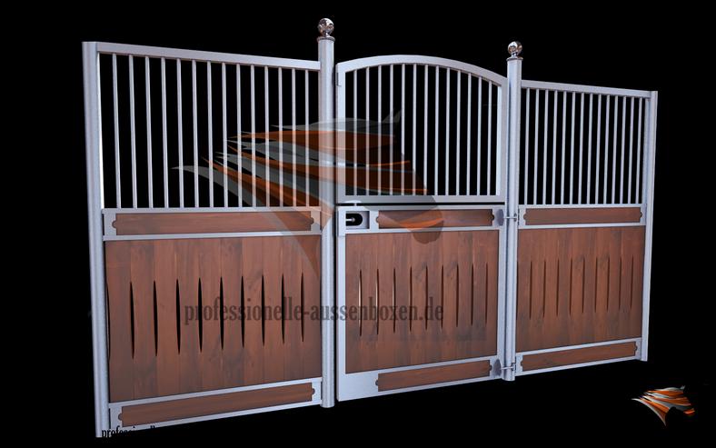 Bild 16: Pferdebox und Innenbox & Trennwände - Boxenstall und Stallfronte