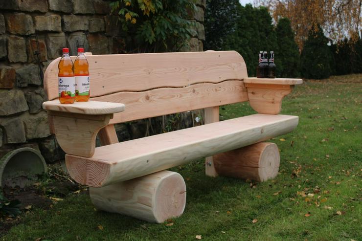 Bild 2: Gartenbank mit Armlehnen. Hochzeitsgeschenk. Weihnachtsgeschenk.