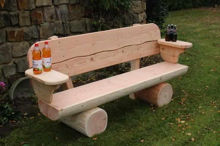 Bild 3: Gartenbank mit Armlehnen. Hochzeitsgeschenk. Weihnachtsgeschenk.