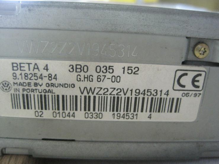 Bild 3: Autoradio VW Beta 4 für Oldtimer