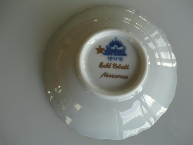 Bild 3: LINDNER Moosrose Echt Kobalt Konfektschale, Vintage