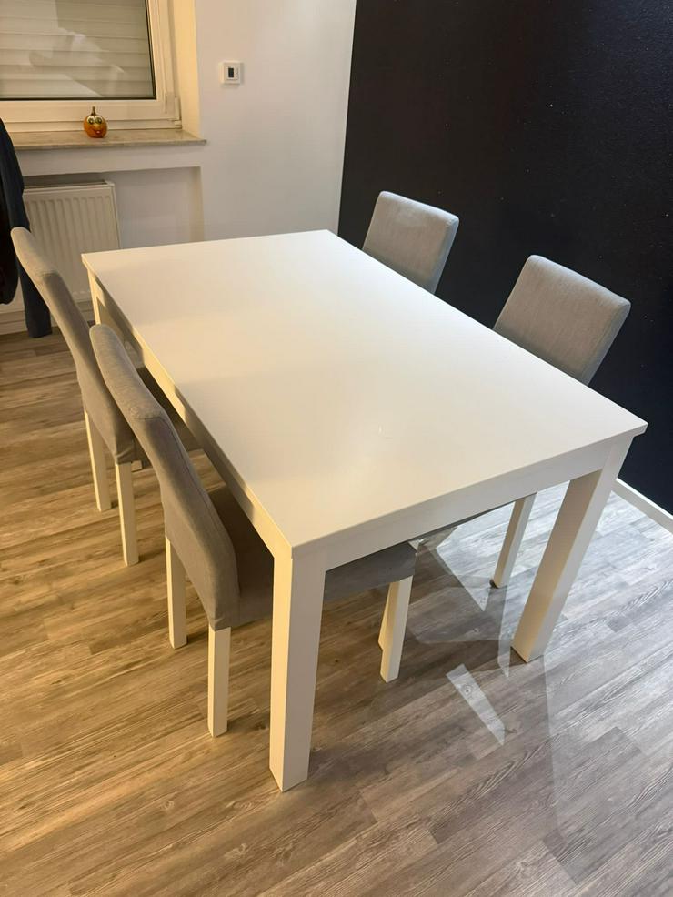 Komplettes Set IKEA LANEBERG Esstisch mit 4 KATTIL Stühlen