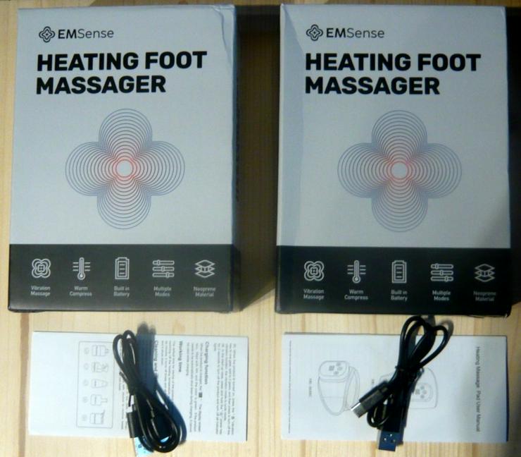 2x EMSense beheiztes Fußmassagegerät Polyneuropathie Schmerzlinderung NEU und in OVP