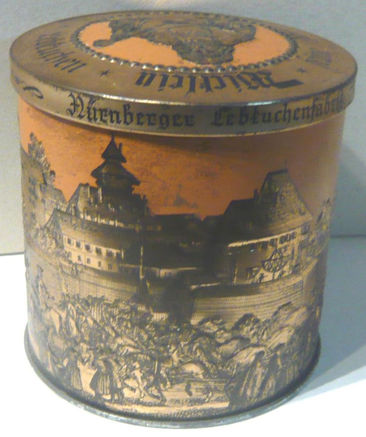 Bild 2: Alte Lebkuchen Blechdose Wicklein Nürnberg Vintage Sammler Deko