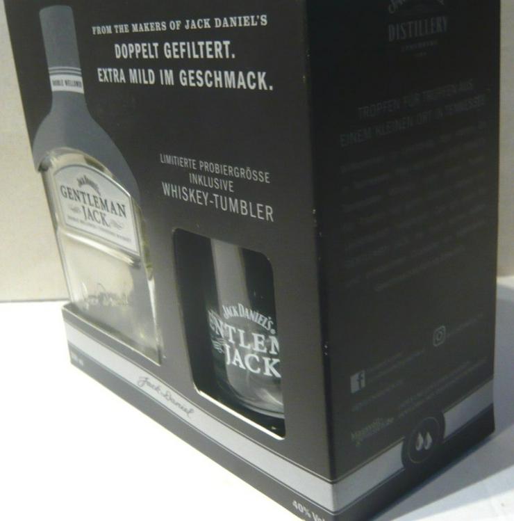 Bild 3: Jack Daniel´s Gentleman Jack inkl. Whiskey-Tumbler leer OVP Set