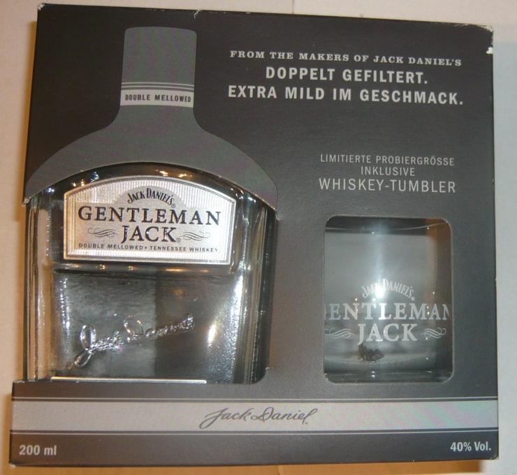 Bild 7: Jack Daniel´s Gentleman Jack inkl. Whiskey-Tumbler leer OVP Set