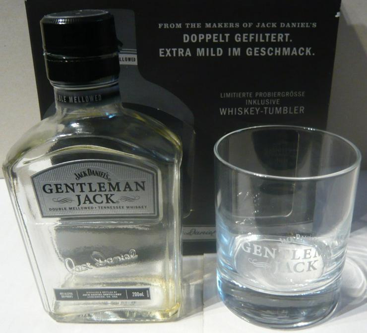 Bild 4: Jack Daniel´s Gentleman Jack inkl. Whiskey-Tumbler leer OVP Set