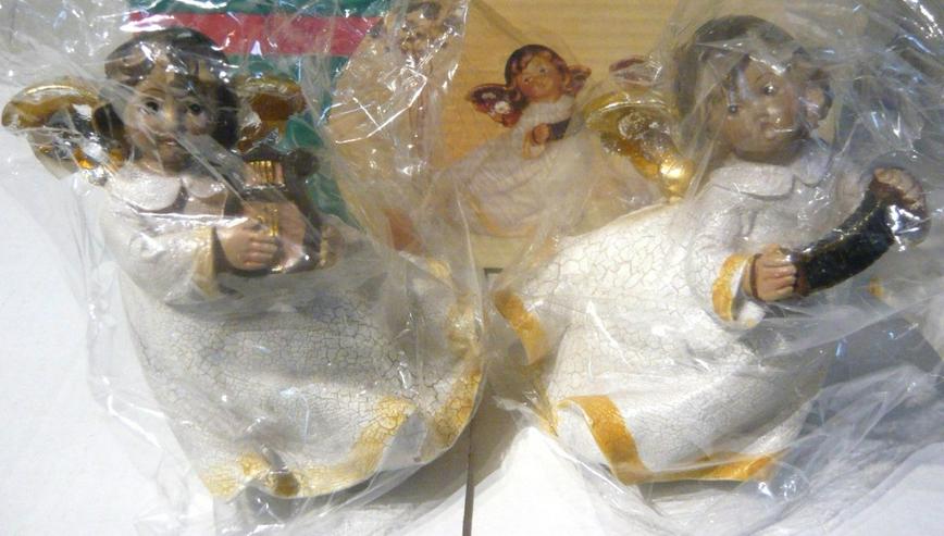 Bild 4: Weihnachtsdeko 2 Engel in OVP ungebraucht TOP