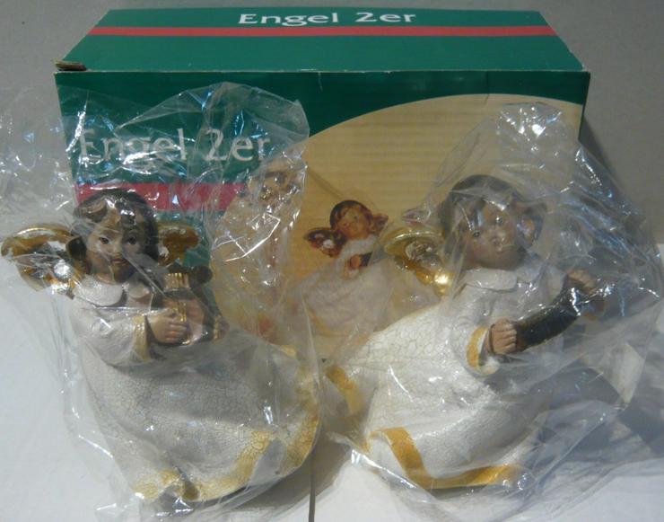 Bild 3: Weihnachtsdeko 2 Engel in OVP ungebraucht TOP