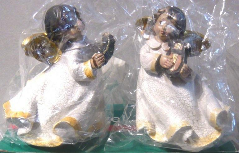 Bild 2: Weihnachtsdeko 2 Engel in OVP ungebraucht TOP
