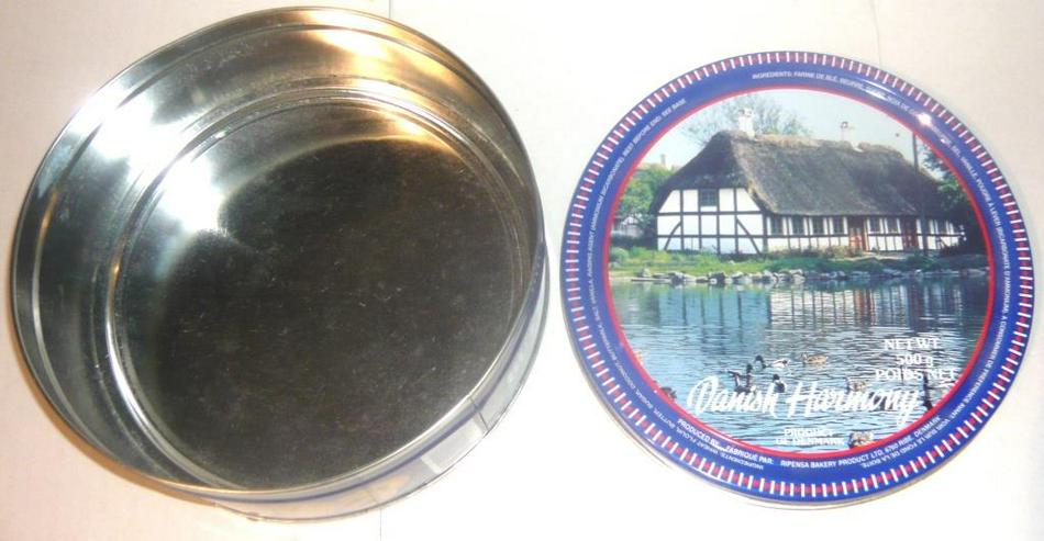 Bild 4: 2x Blechdose Gebäckdose Keksdose Weihnachtsmotiv Nomita u. Danish