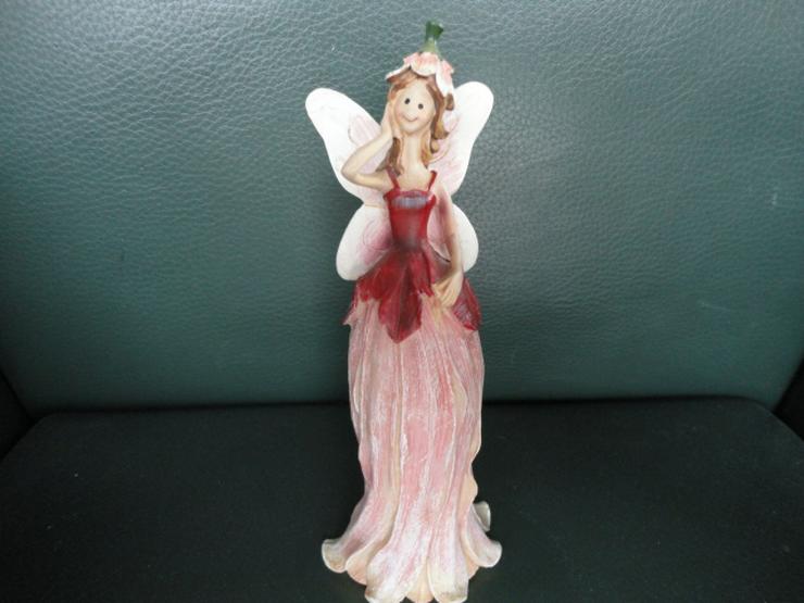 ELFE (Dekofigur) mit Blütendekor, rosa/ weiß, 19 cm - Figuren & Objekte - Bild 1