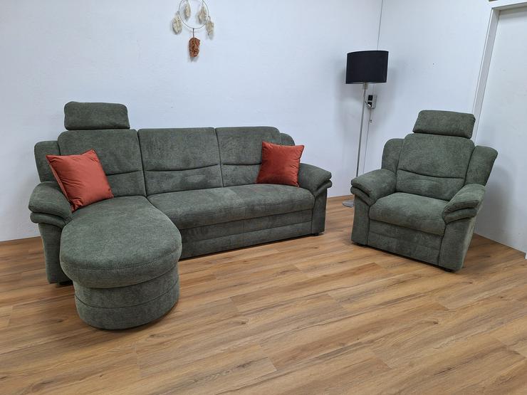  ‼️ Neu Polipol Wohnlandschaft mit Sessel und Bettkasten ‼️