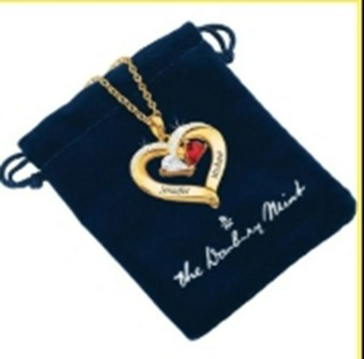 Wir bleiben immer zusammen Diamant Herz Anhänger