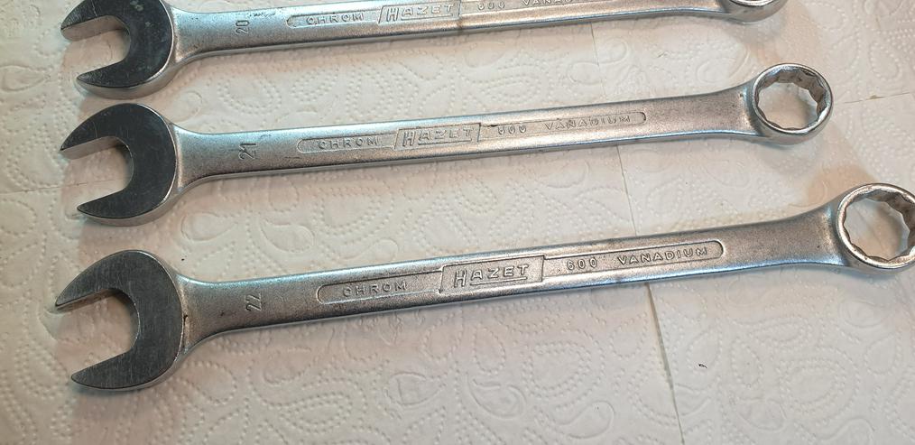 Bild 5: 9 HAZET Ring Maul Schlüssel als Satz oder Einzelstücke