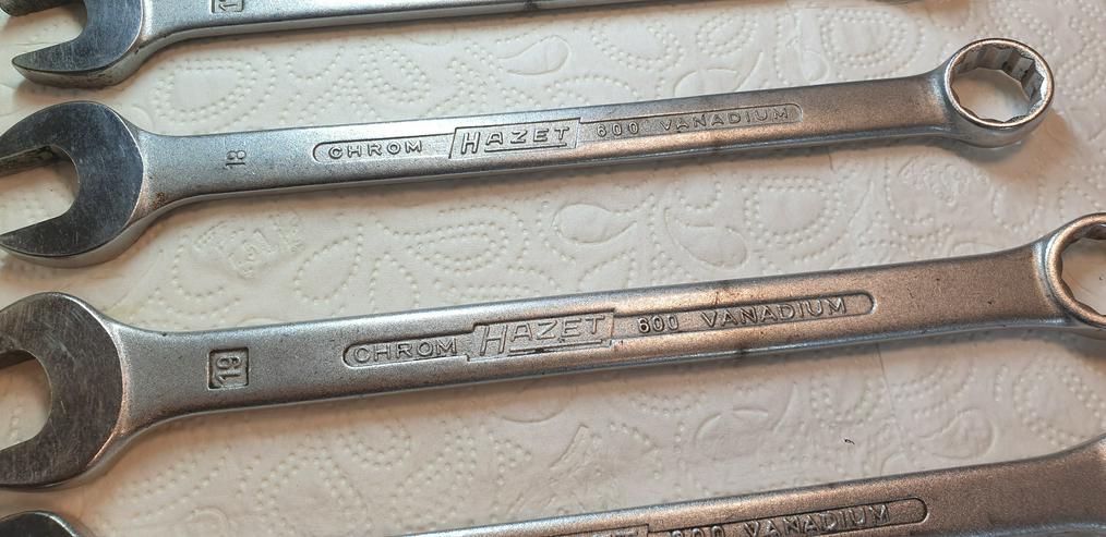 Bild 4: HAZET Ring Maul Schlüssel Set 11teilig als Satz oder Einzelstücke