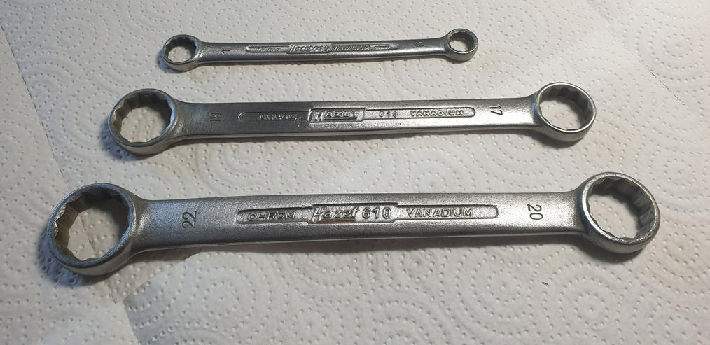 HAZET 610 Doppelringschlüssel als Konvolut oder Einzelstücke