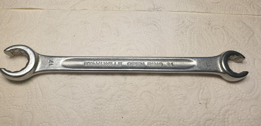 Bild 3: Stahlwille offener Doppelringschlüssel 14 x 17mm