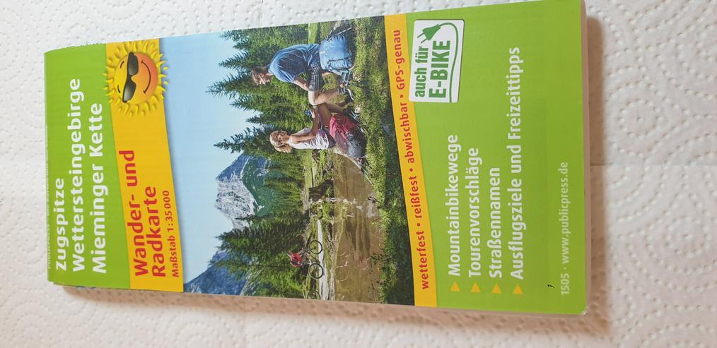 Bild 2: Rad- und Wanderkarte Zugspitze & Wettersteingebirge