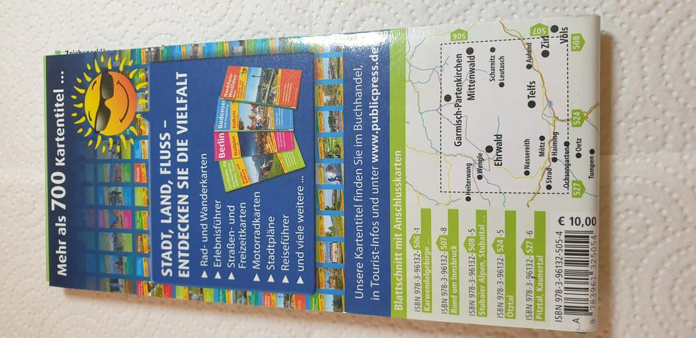 Bild 3: Rad- und Wanderkarte Zugspitze & Wettersteingebirge