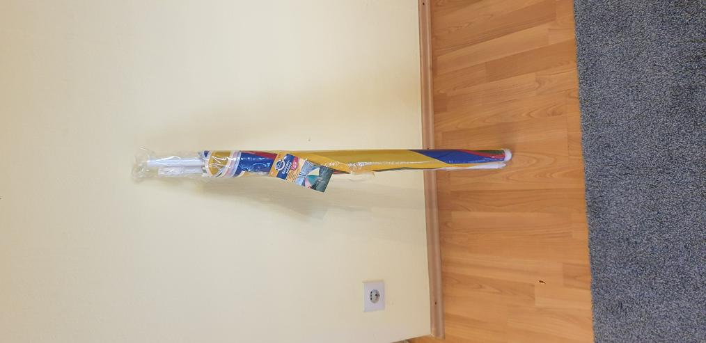 Bild 7: Transportabler Sonnenschirm / Strandschirm für Radausflüge, Picknick, Badesee, Schwimmbad, Garten