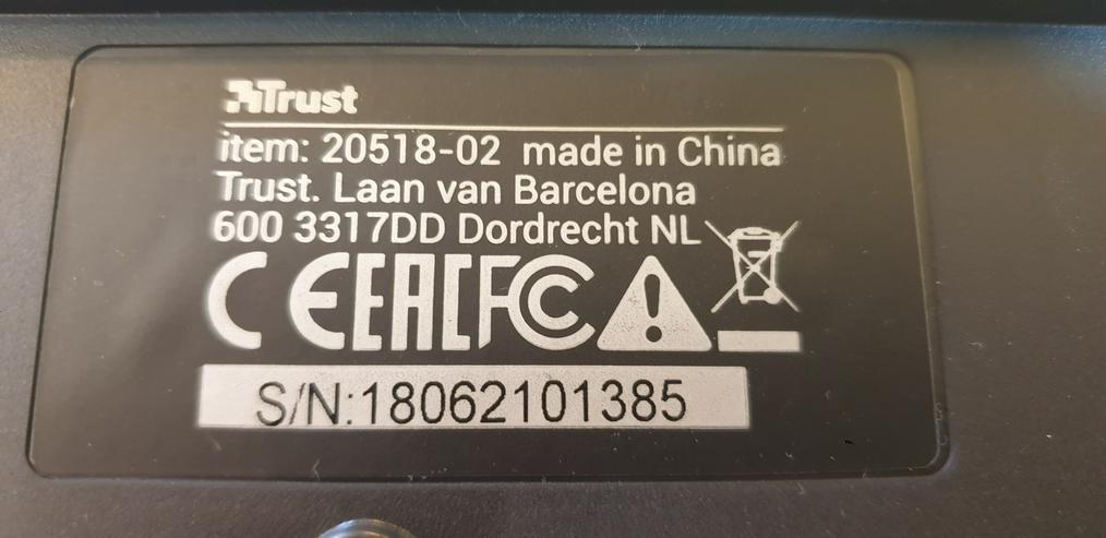 Bild 5: PC Tastatur, Kabelgebunden mit USB Anschluss