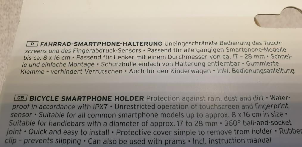 Bild 7: Handyhalter für Fahrradlenker & Kinderwagen Neu Original verpackt