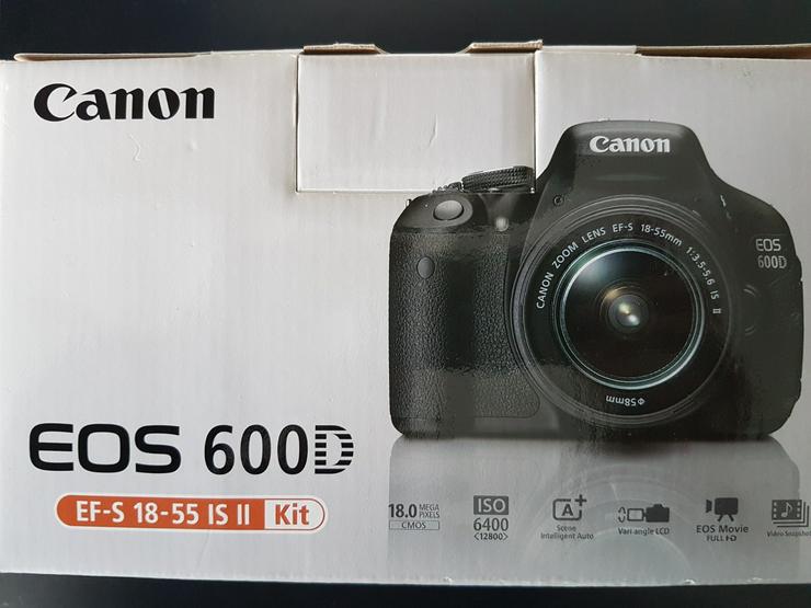 Bild 2: Canon EOS 600D + Objektiv + Tasche ( TOP ZUSTAND )
