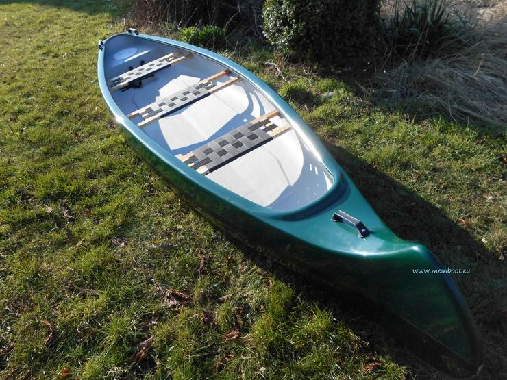 Bild 2: Kanu 3er Heckspiegel-Kanadier 420 Neu ! in grün