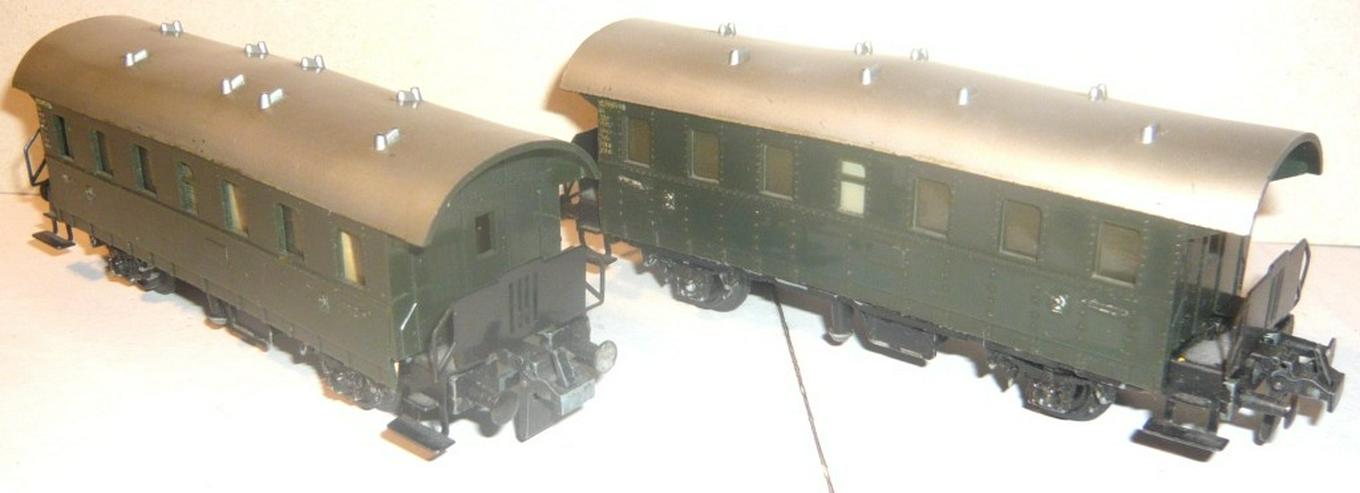 Bild 5: Trix Express H0 2x Waggon Personenzug Personenwagen Donnerbüchsen 303 OVP