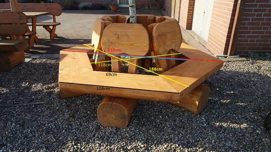 Bild 4: Weihnachtsgeschenk. Baumbank. Gartenbank. Krongartmöbel.