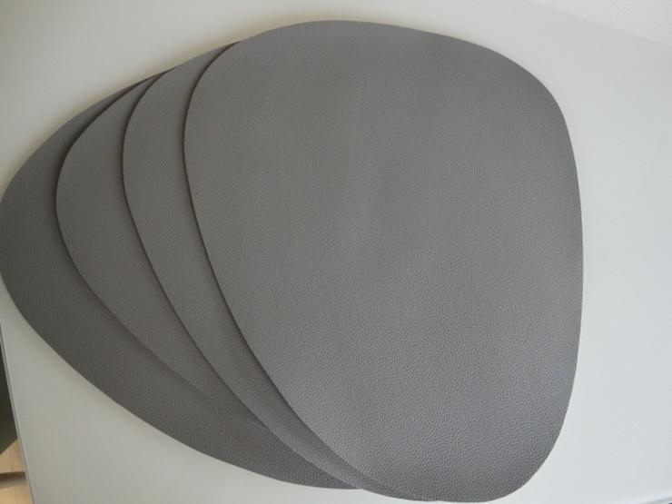 TISCHSETS zweifarbig OVAL, 4 Stück, NEU