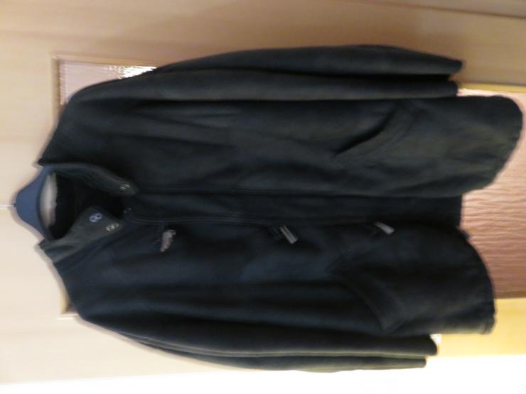 Herren Wildleder Mantel mit echten Futter in Gr. 54 dunkel grün  - Größen 52-54 / L - Bild 1