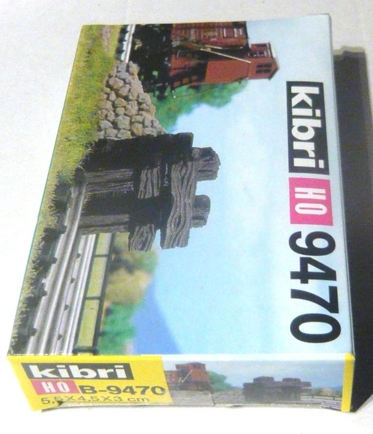 Bild 4: KIBRI H0 Prellbock H0 Bausatz Holzbohlen und Steine tolle Optik