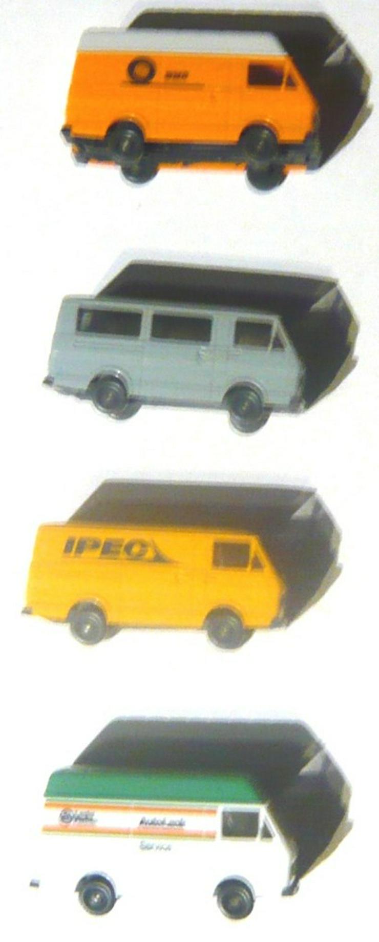 Bild 4: Wiking alt 1:87 4x VW LT28 Ipec WMR Hochdach Auto Lack sehr gut