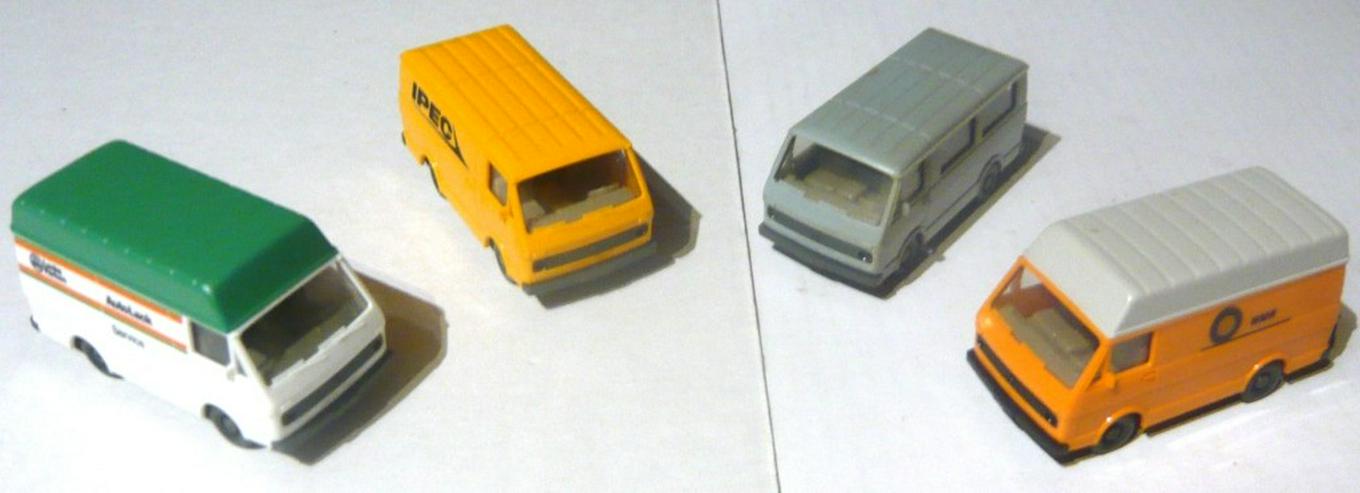 Wiking alt 1:87 4x VW LT28 Ipec WMR Hochdach Auto Lack sehr gut