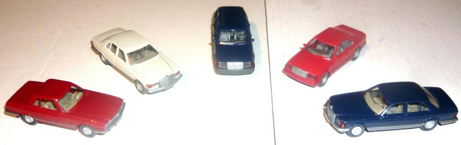 Wiking alt 1:87 5x PKW Mercedes gut