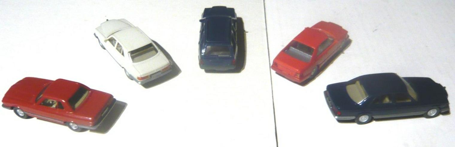 Bild 2: Wiking alt 1:87 5x PKW Mercedes gut